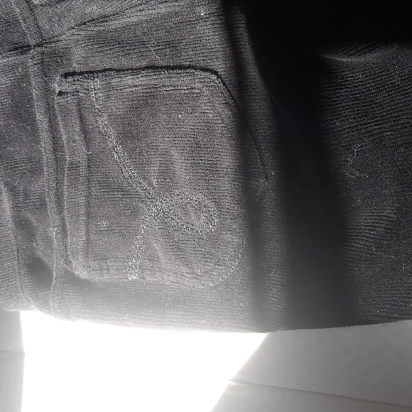 Girls Calvin Klein black velvet pants size 10 - Picture 6 of 7